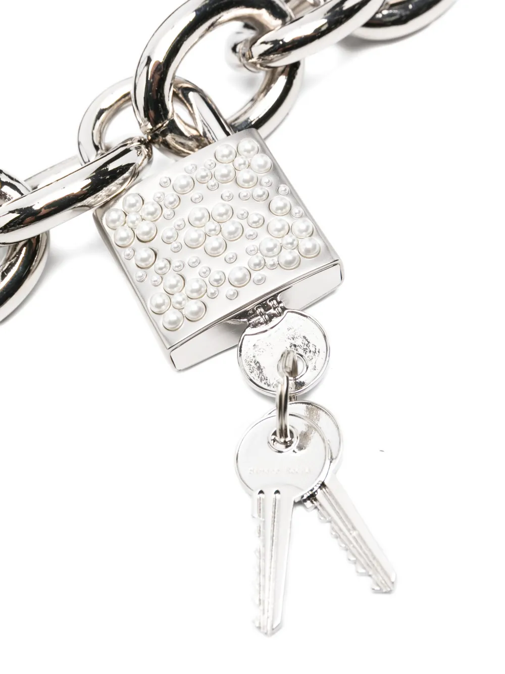 Simone Rocha Padlock-detailed Belt In Black