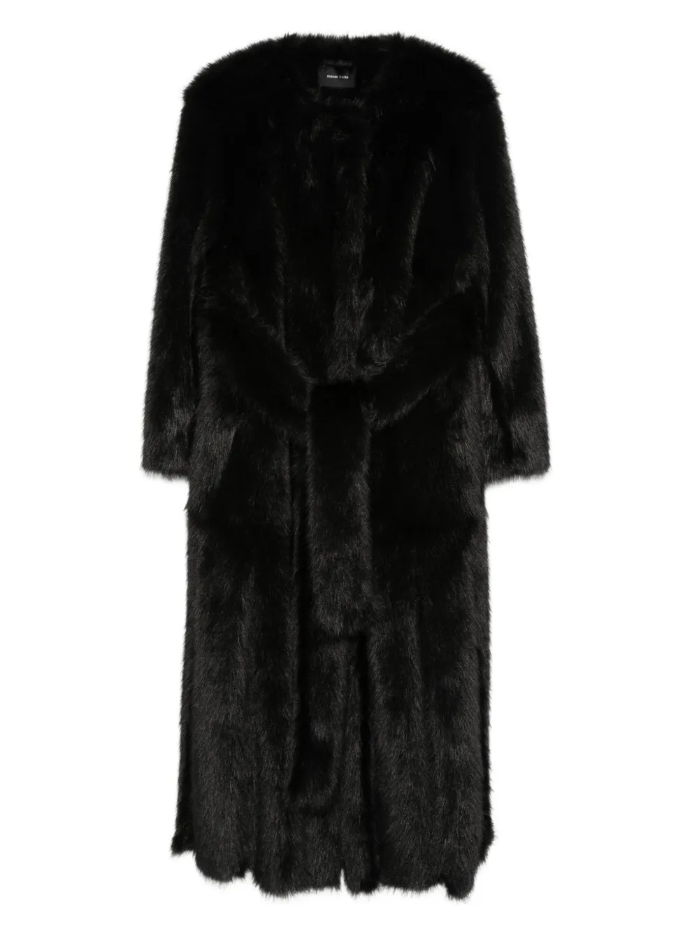Simone Rocha belted long coat | Black | Image 1