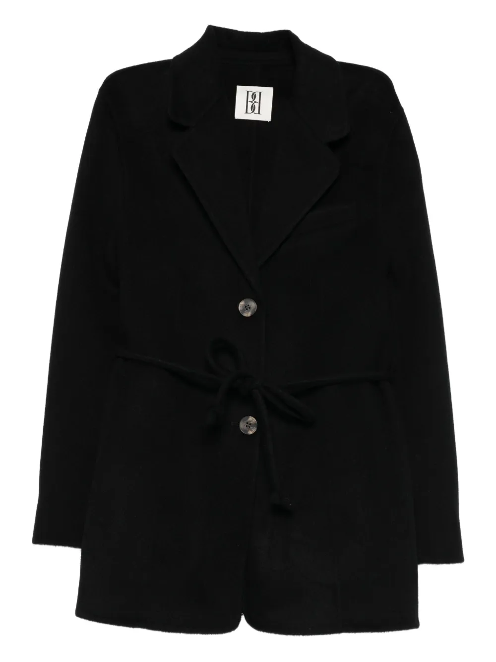 By Malene Birger tie-waist buttoned blazer | Black | Image 1