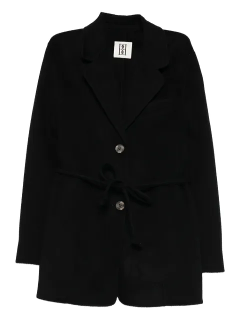 By Malene Birger tie-waist buttoned blazer 