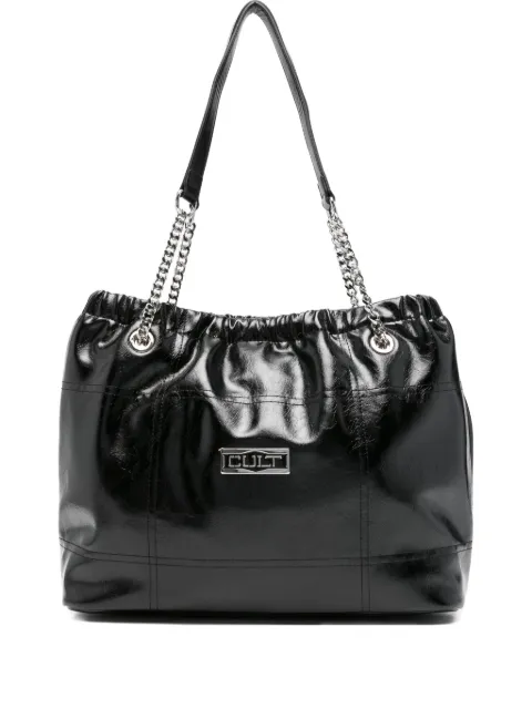 Cult leather tote bag