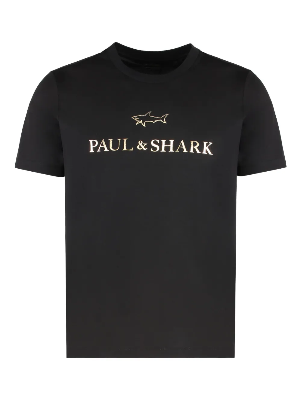 Paul & Shark Cotton Jersey T-shirt Featuring Logo Design In Black