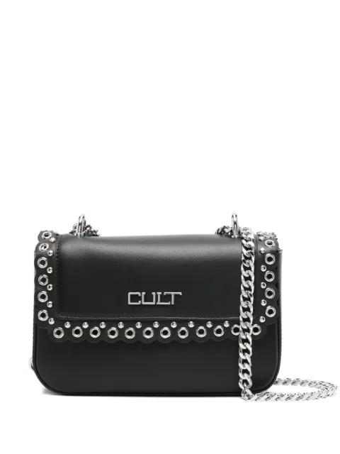 Cult eyelet-detail chain-strap cross body bag
