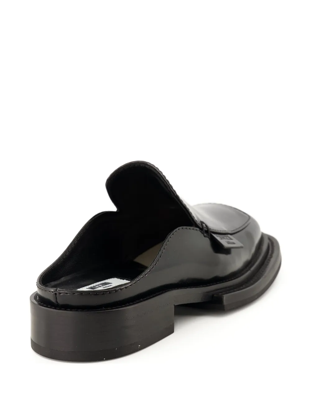 Moschino Leren muiltjes Zwart