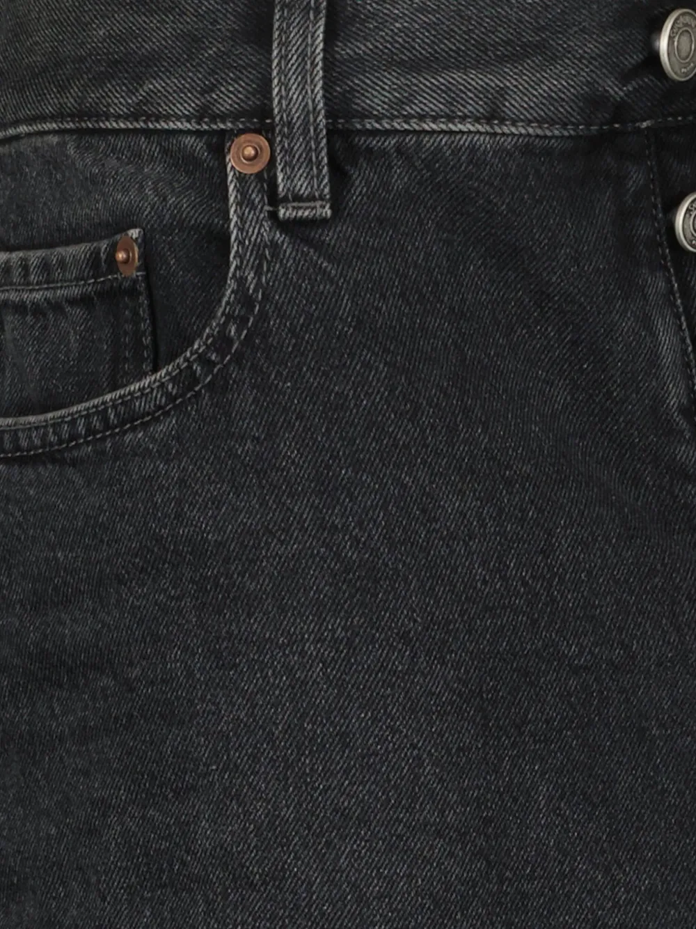 Saint Laurent Westwood High-waisted Jeans In Black