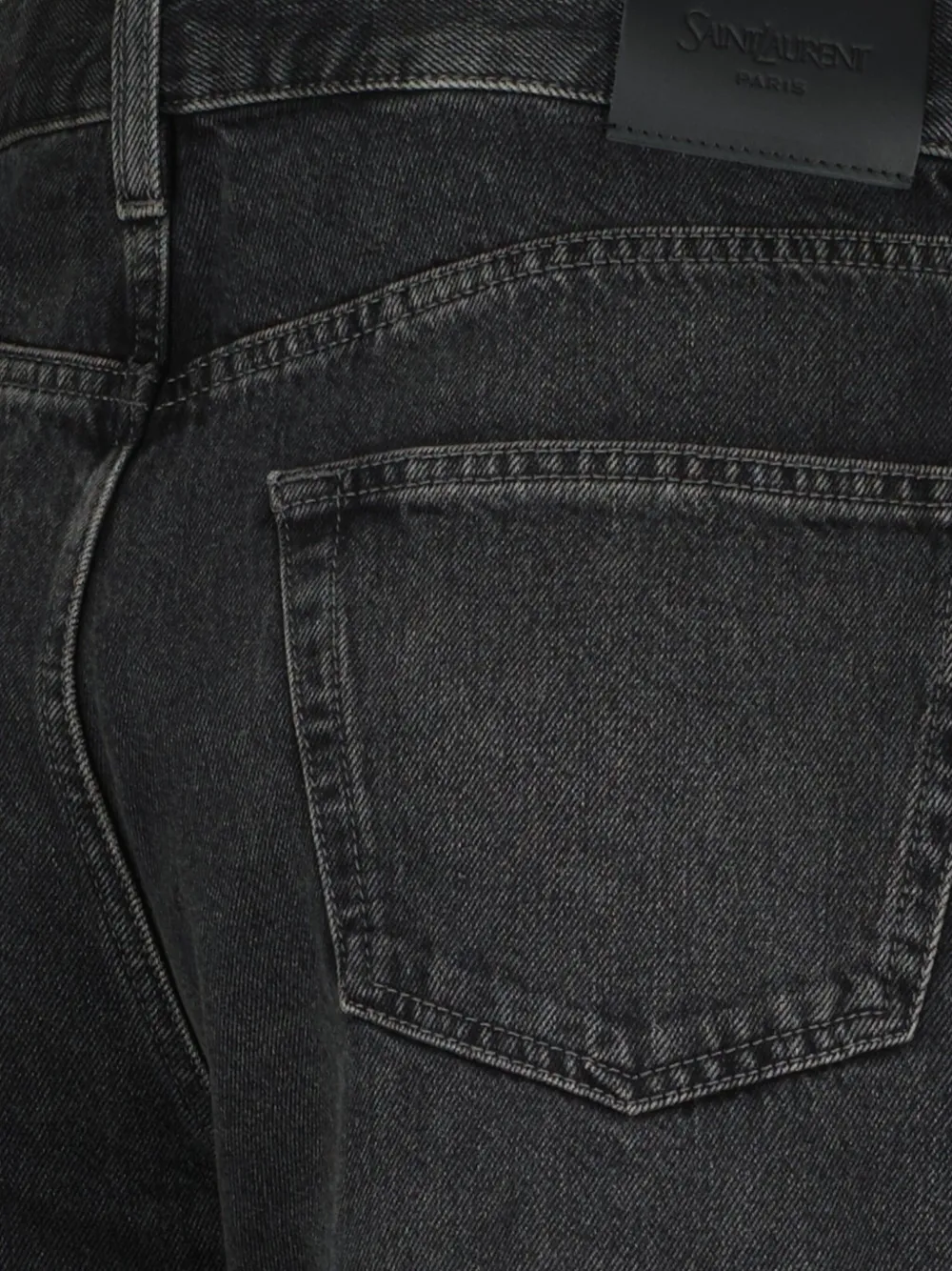 Saint Laurent Westwood High-waisted Jeans In Black
