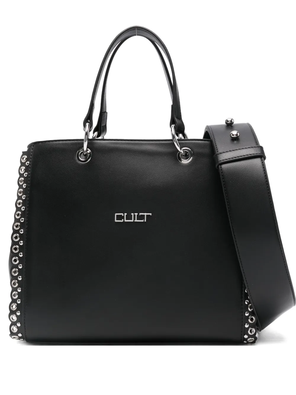 Cult leather shoulder bag - Nero