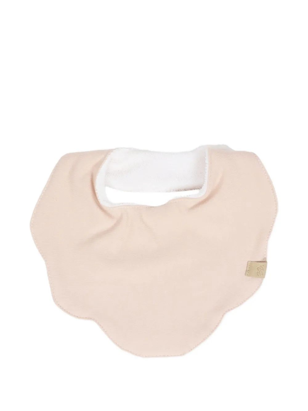 Bamboom bavoir à bords festonnés | rose | Image 1