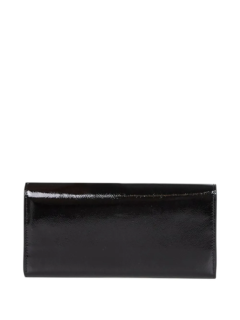 TOTEME turn-lock leather wallet - Zwart