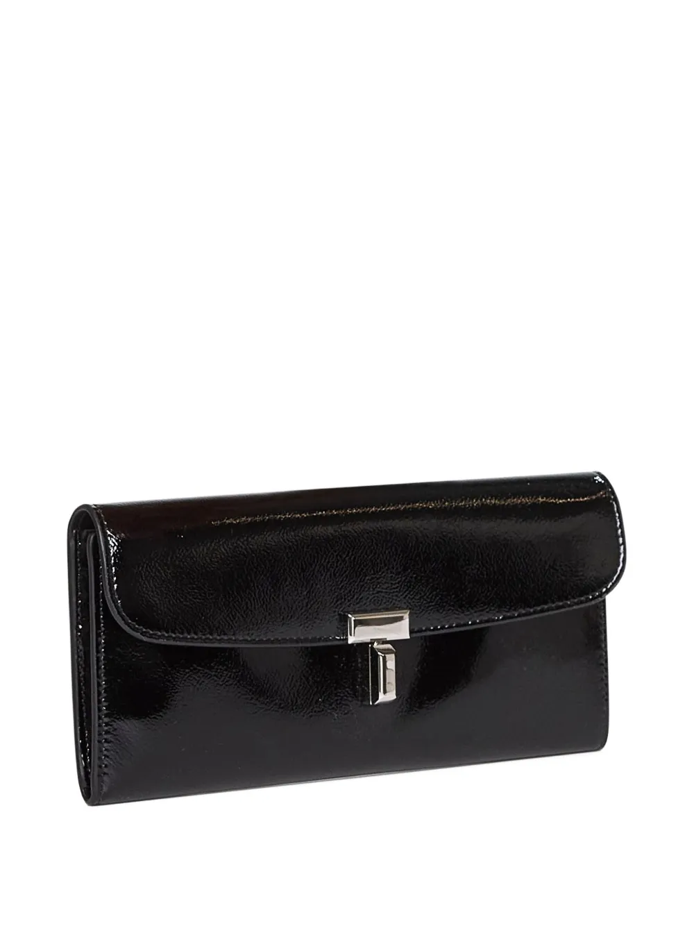 Totême Turn-lock Leather Wallet In Black