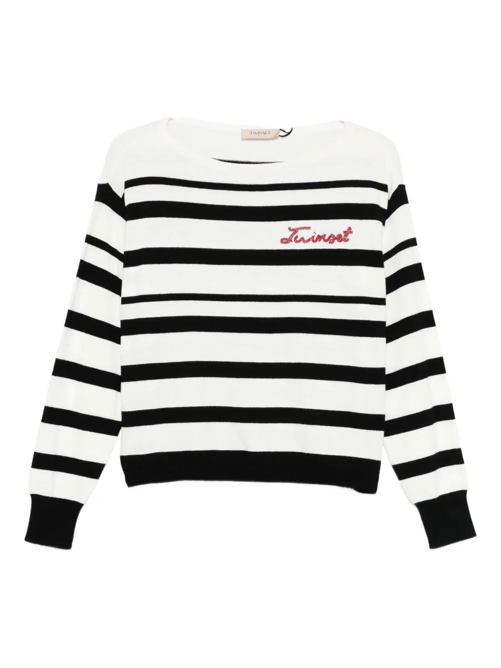TWINSET sudadera con motivo de rayas | blanco | Image 1