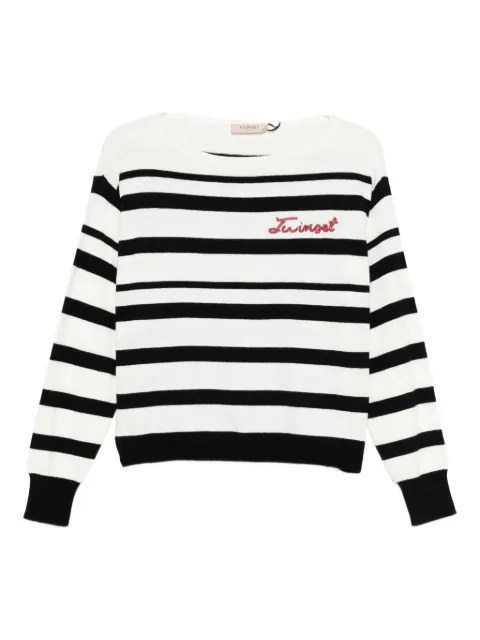 TWINSET stripe-pattern sweatshirt 
