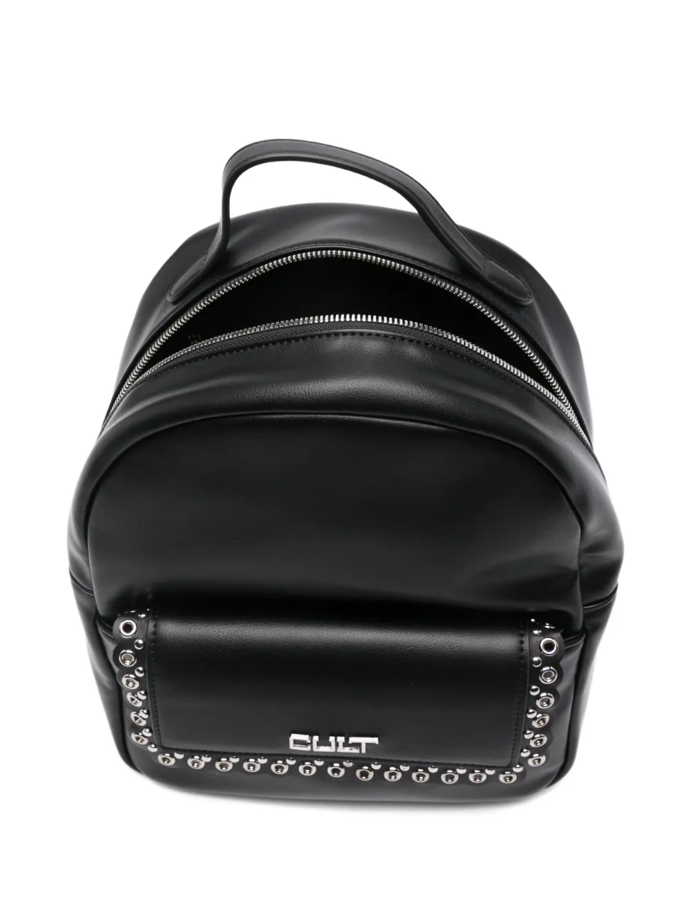 Cult Studded Leather Backpack In Black