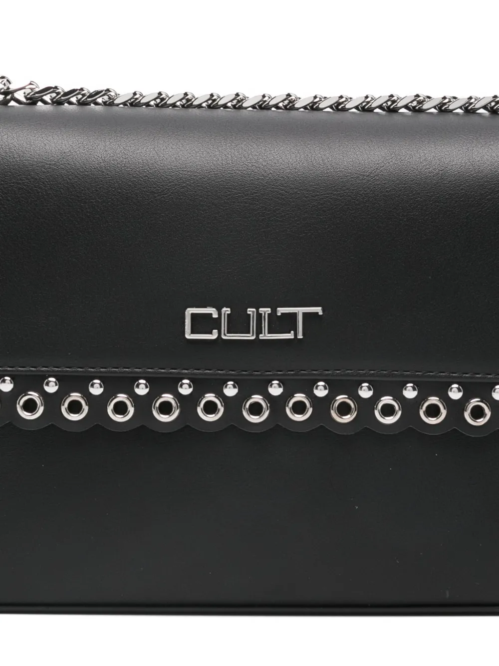 Cult Boekentas met kettingbandje en ringlets Zwart