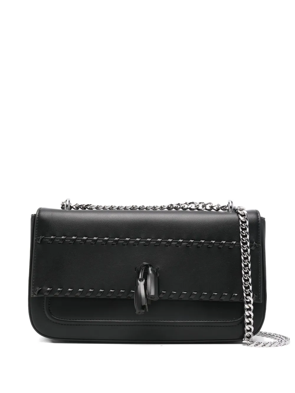 Cult leather cross body bag | Black | Image 1