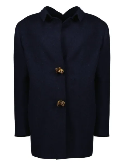 Prada Shetland jewel-button jacket