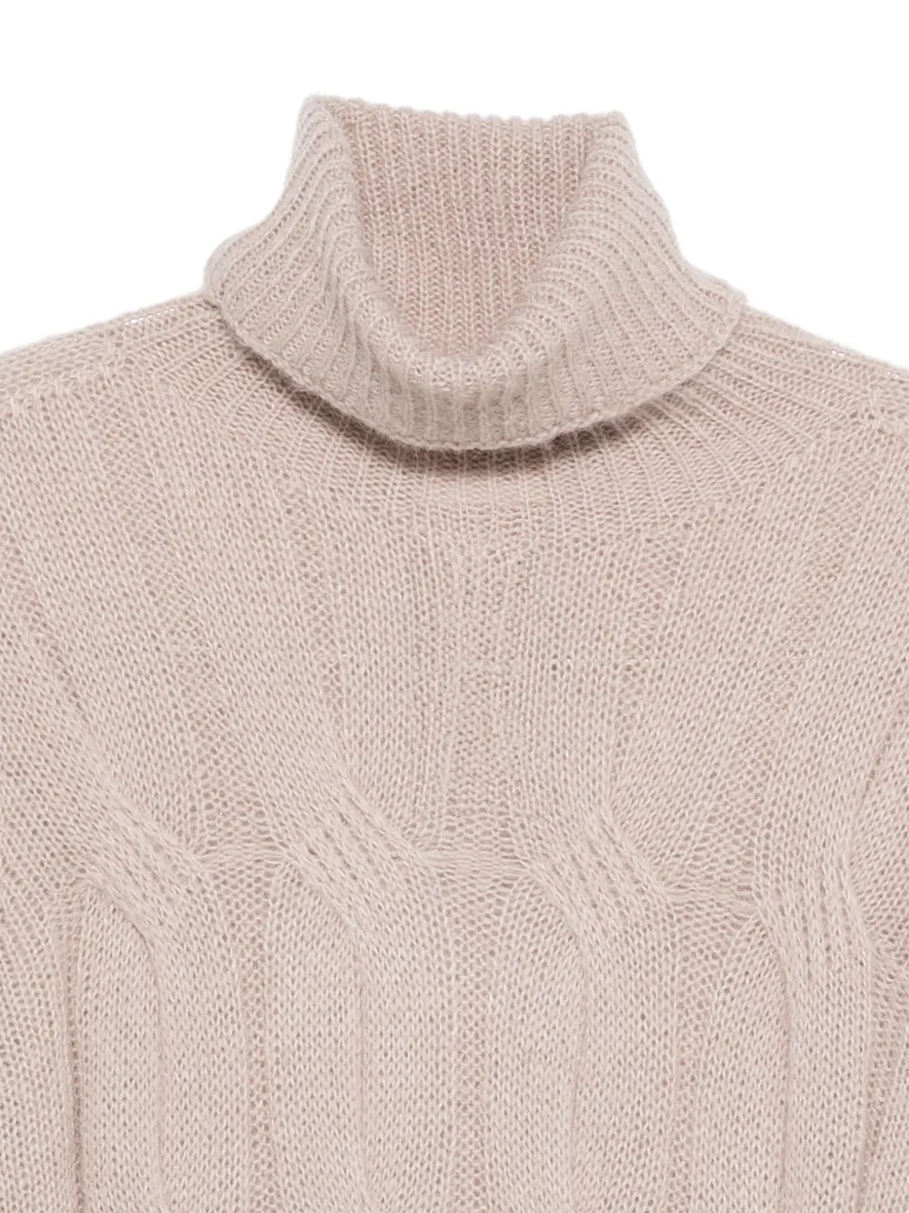 LIU JO Kabelgebreide coltrui Beige