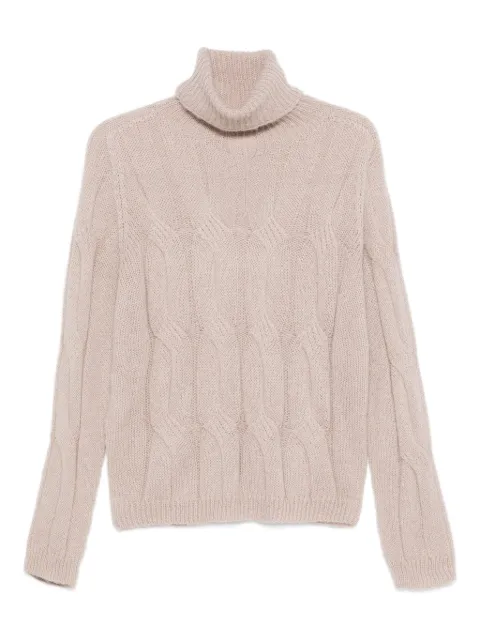 LIU JO cable-knit roll-neck sweater