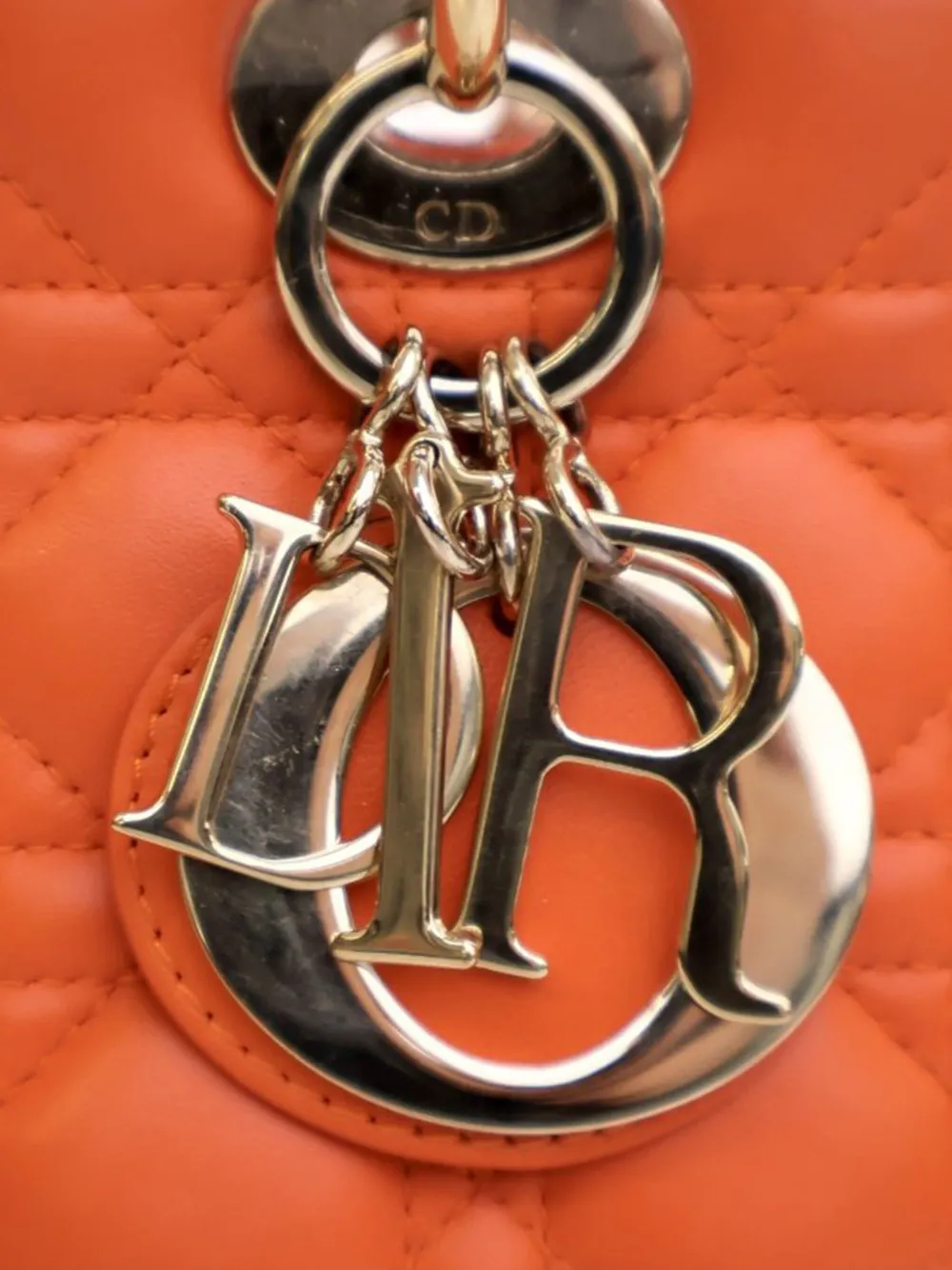 Christian Dior Pre-Owned 2012 Medium Lambskin Cannage Lady Dior satchel | Pre-Owned | Image 2