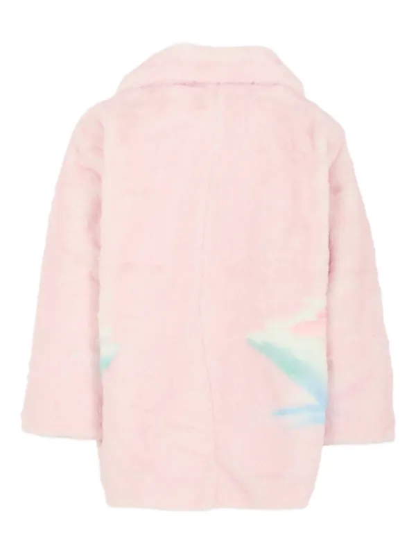 Stella McCartney Kids swan-motif Coat | Pink | FARFETCH