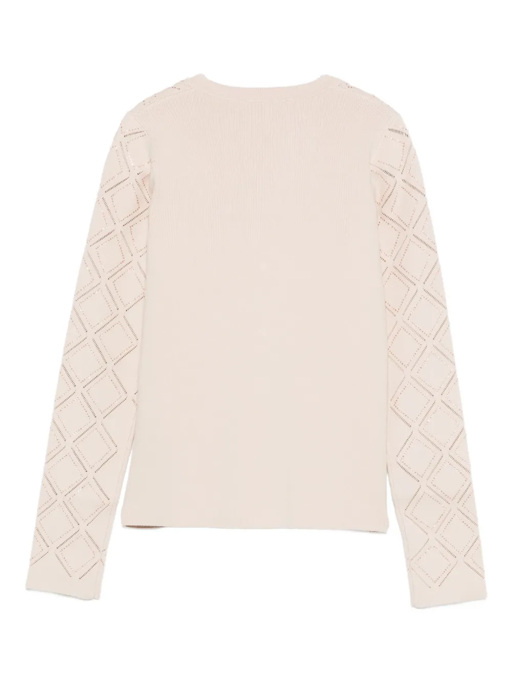 Blugirl Diamond-knit Cardigan In Neutral