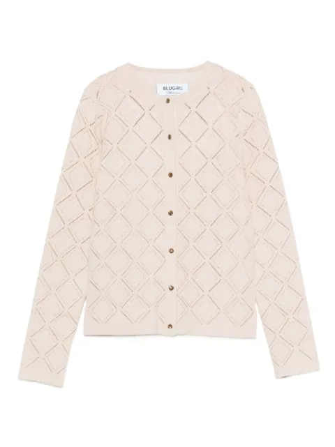 Blugirl diamond-knit cardigan
