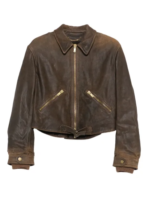 Golden Goose zip-up leather jacket