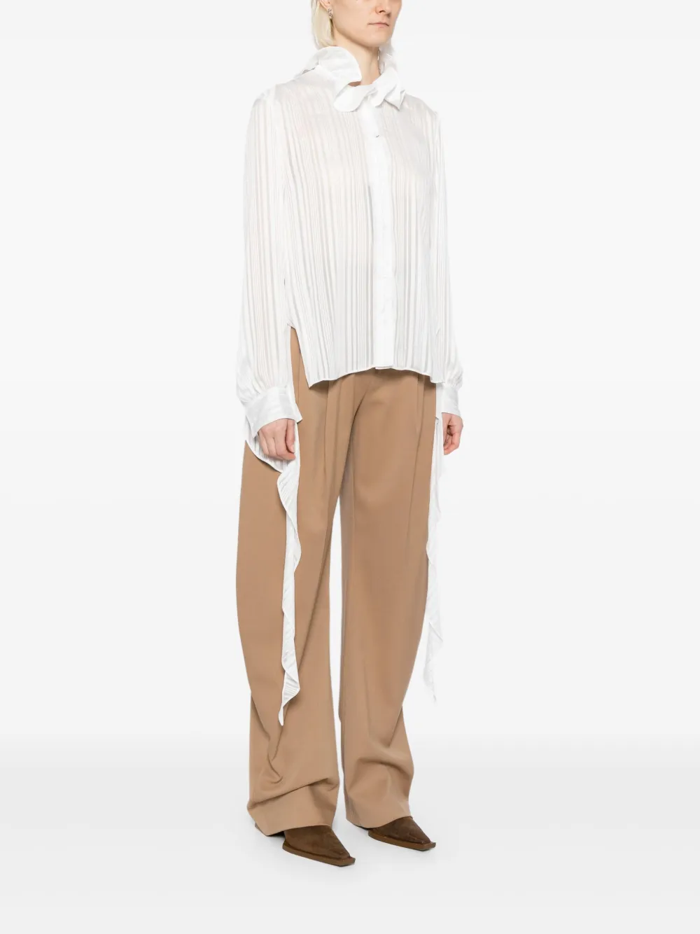  Ych Striped Blouse - White 