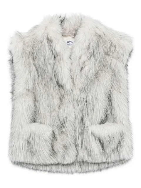 Betta Corradi sleeveless faux fur jacket