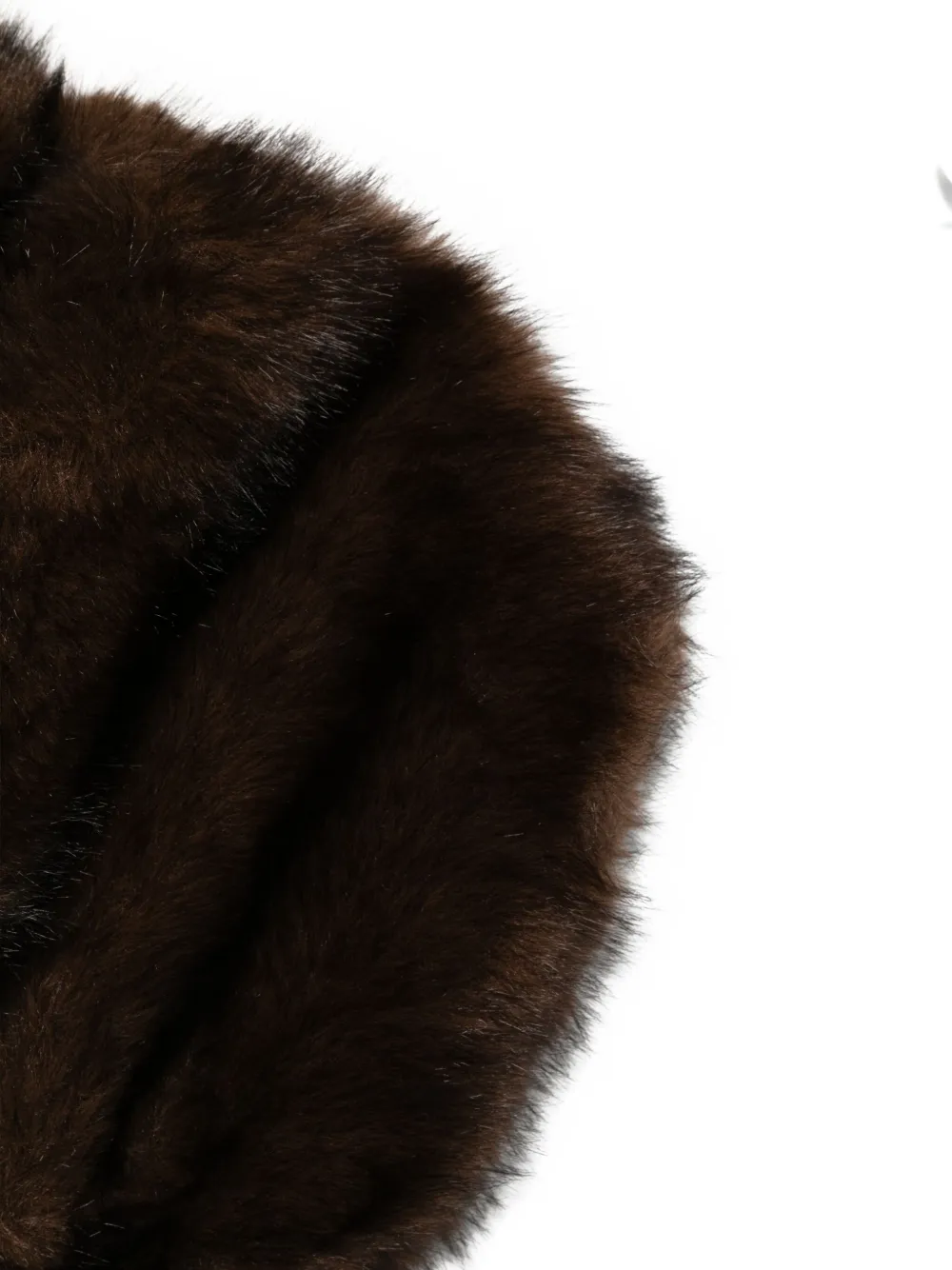 Betta Corradi Faux-fur Sleeveless Jacket In Brown