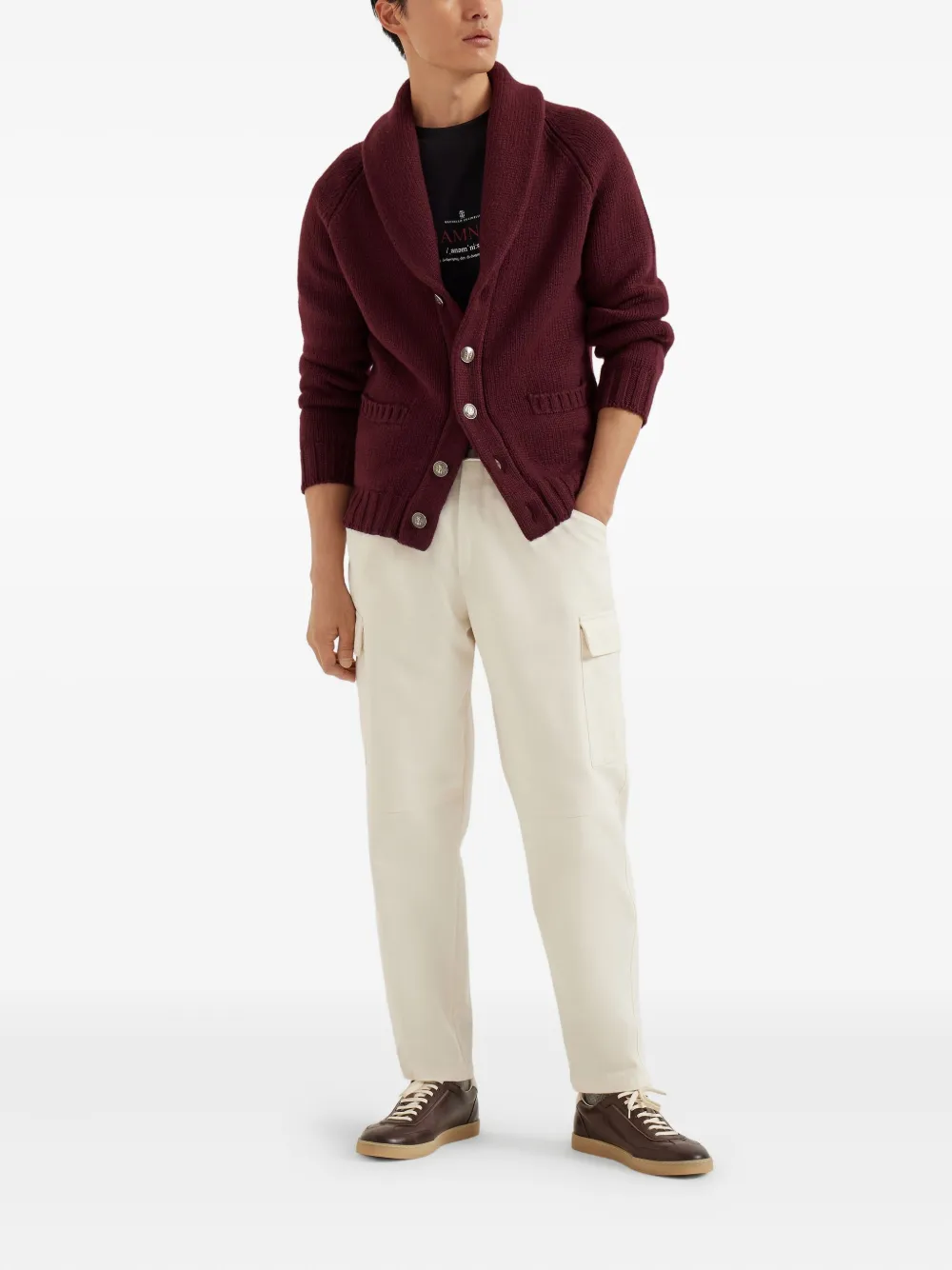 Brunello Cucinelli shawl-collar cardigan | Cardigans | Image 2