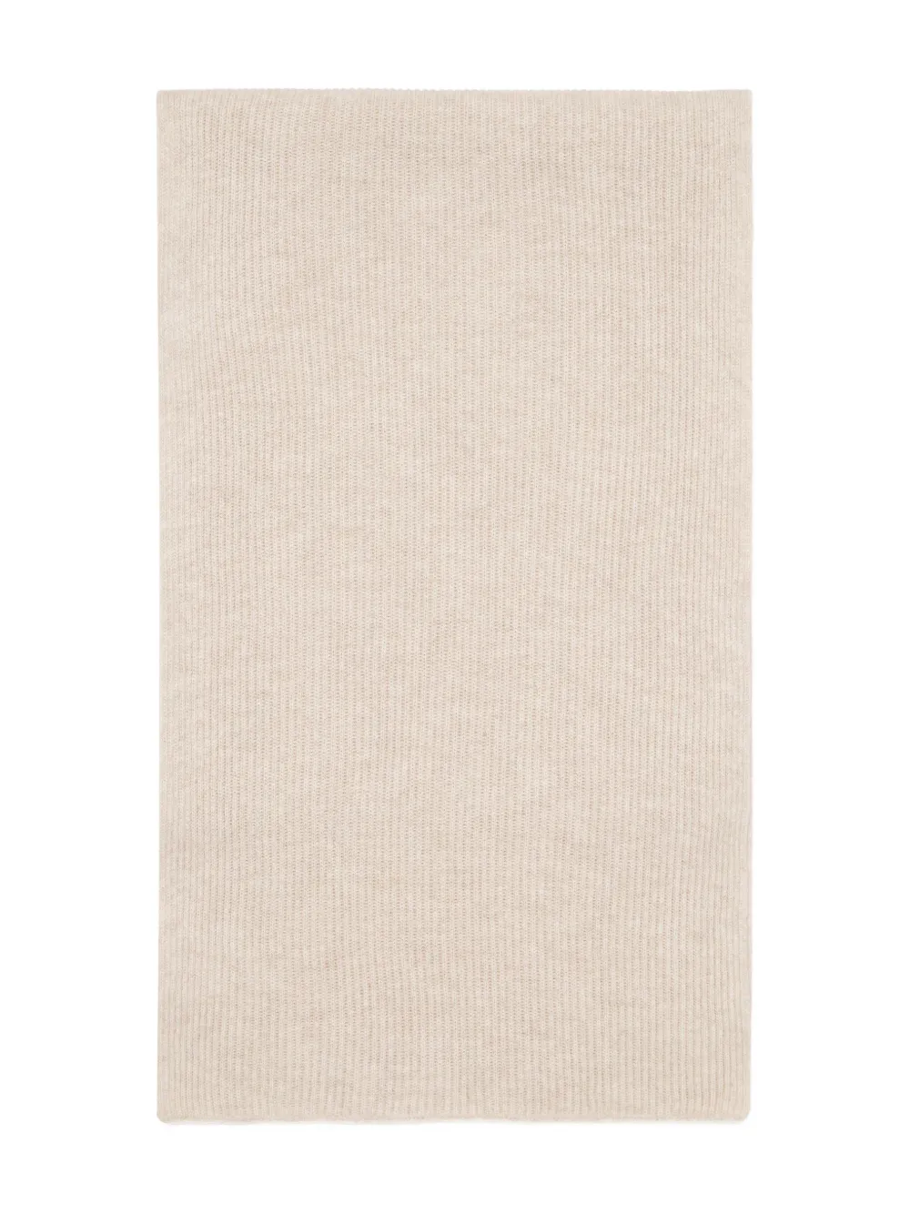 Brunello Cucinelli Cashmere Knit Scarf In Neutral