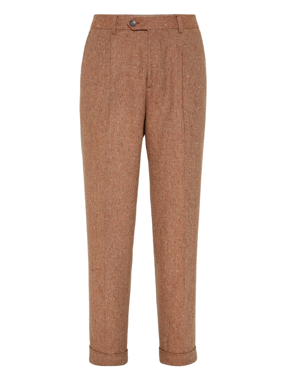 Brunello Cucinelli button-fastening trousers | Brown | Image 1