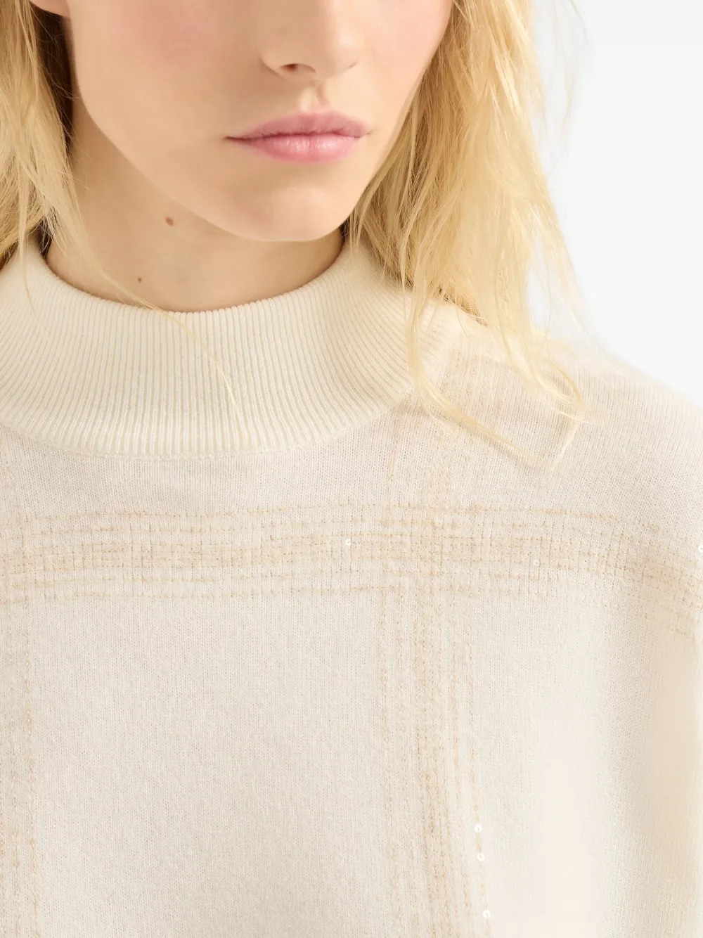 Brunello Cucinelli Trui met lange mouwen Beige