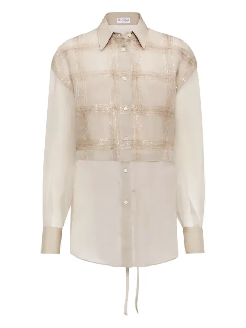 Brunello Cucinelli dazzling embroidered shirt