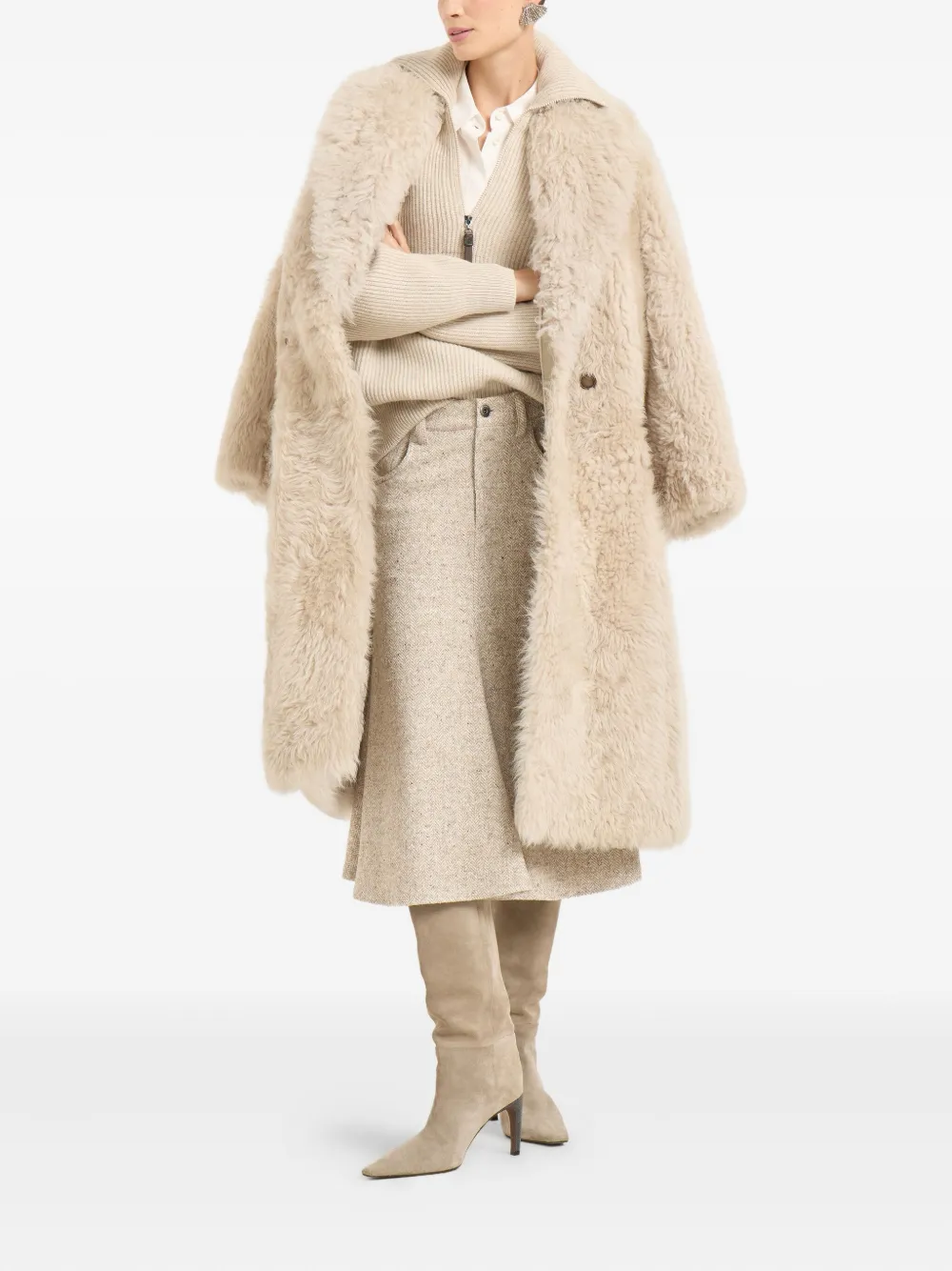 Brunello Cucinelli five-pocket midi skirt | A-Line Skirts | Image 2
