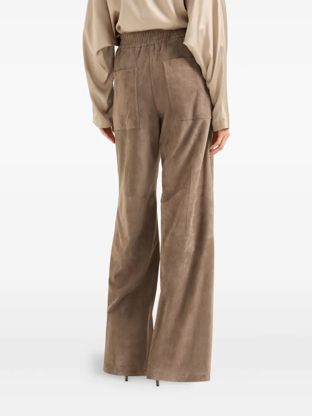 Brunello Cucinelli Loose Track Trousers In Brown