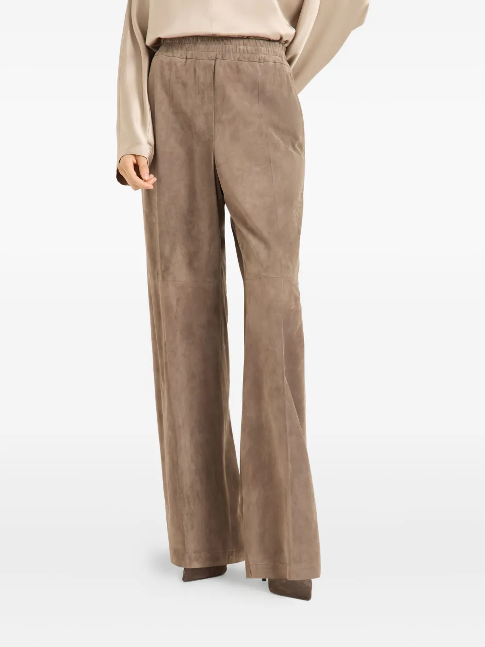 Brunello Cucinelli Loose Track Trousers In Brown