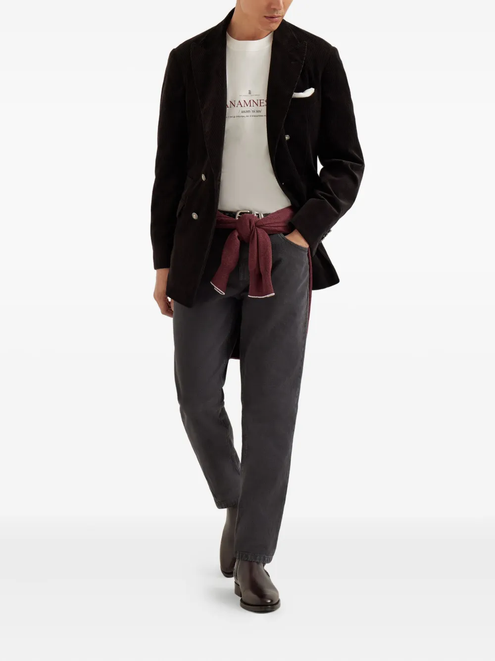 Brunello Cucinelli 프린트 티셔츠 | 티셔츠 | Image 2