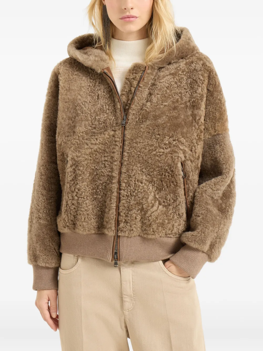 Brunello Cucinelli Lammy jack Bruin