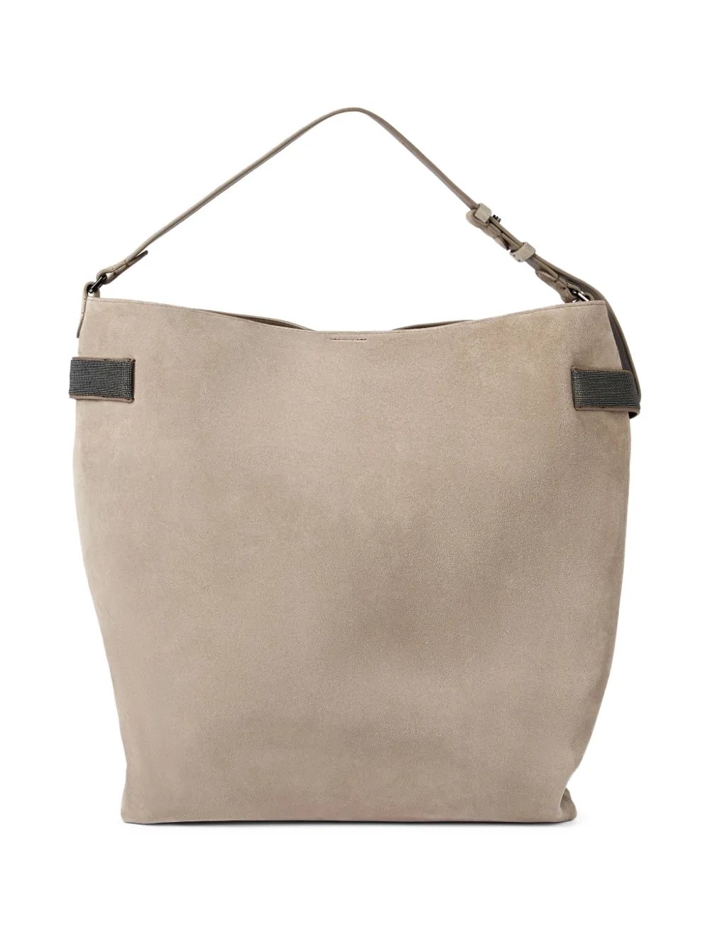 Brunello Cucinelli Schoudertas met Monili-detail Grijs