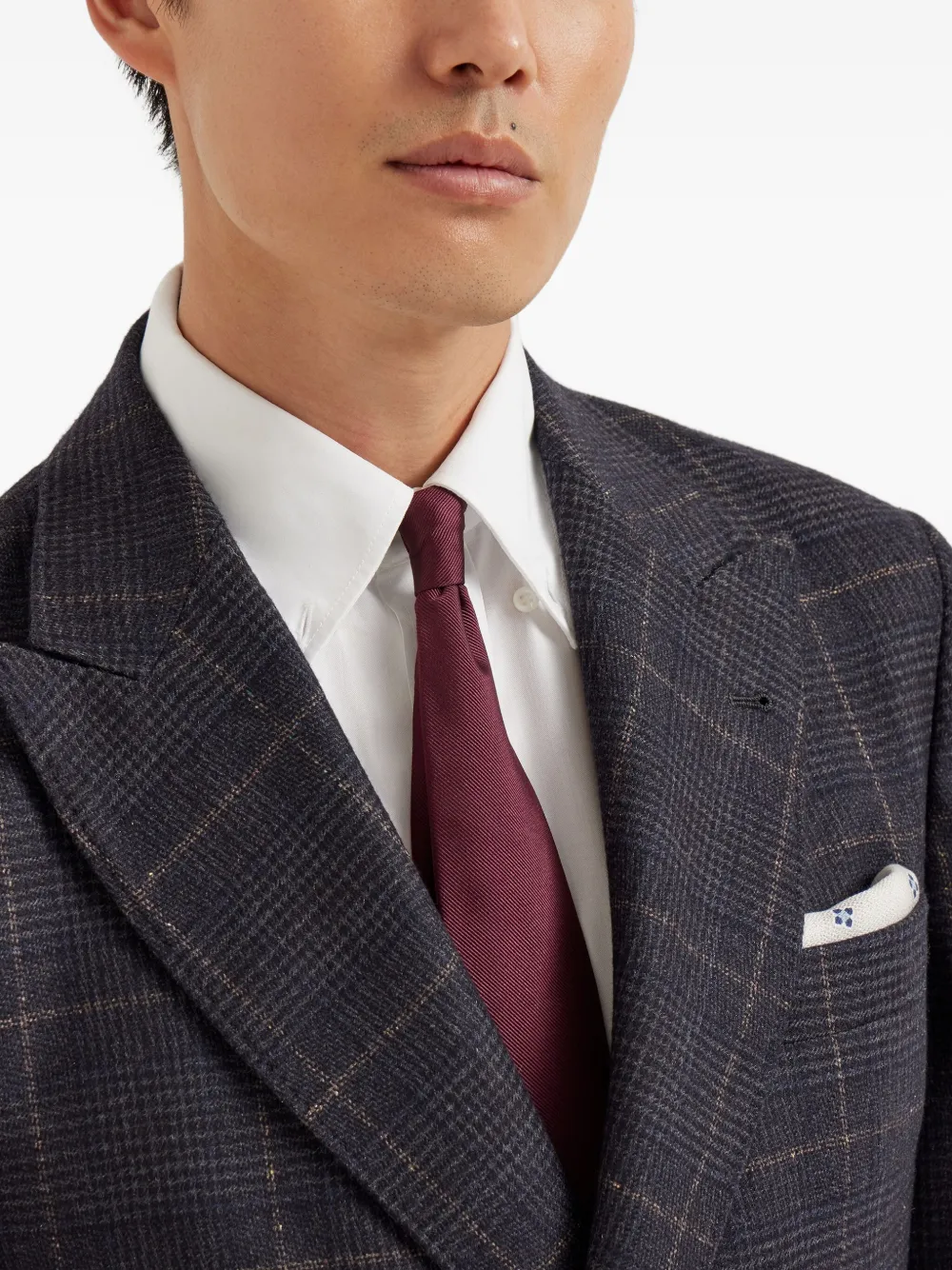 Brunello Cucinelli Zijden stropdas Rood