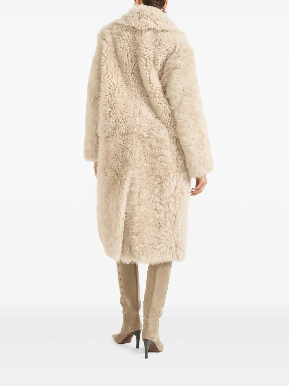 Brunello Cucinelli Jas met dubbele rij knopen Beige