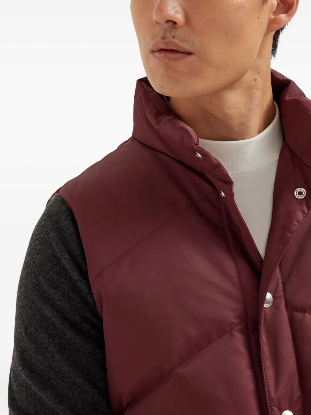 Brunello Cucinelli Bodywarmer met knopen Rood