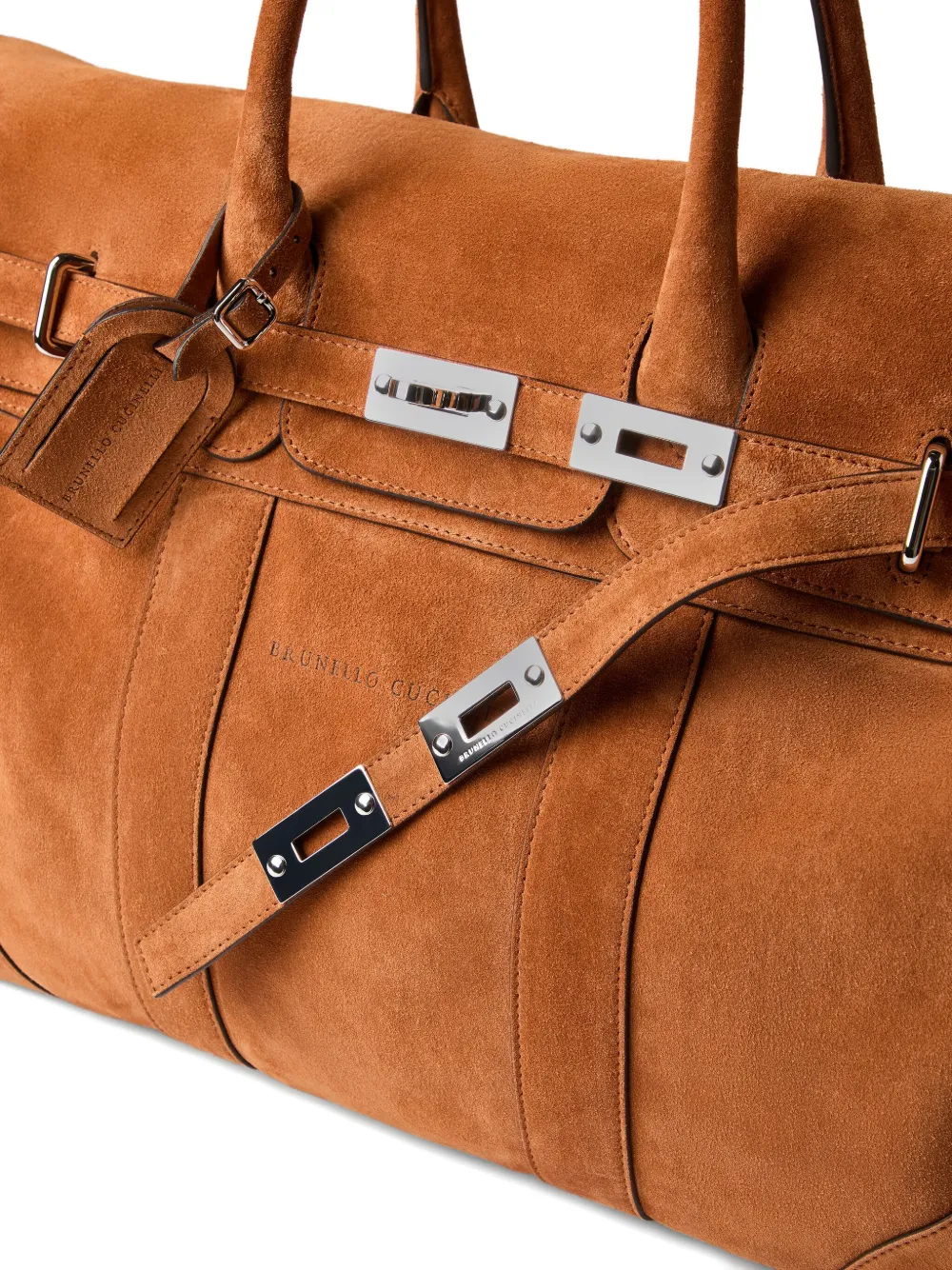 Brunello Cucinelli Weekender Country reistas Bruin