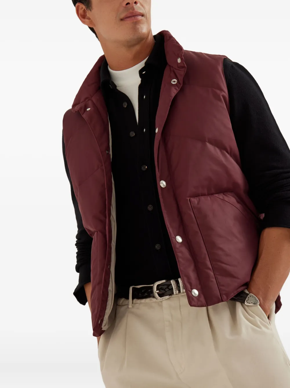 Brunello Cucinelli Gebreid overhemd Zwart