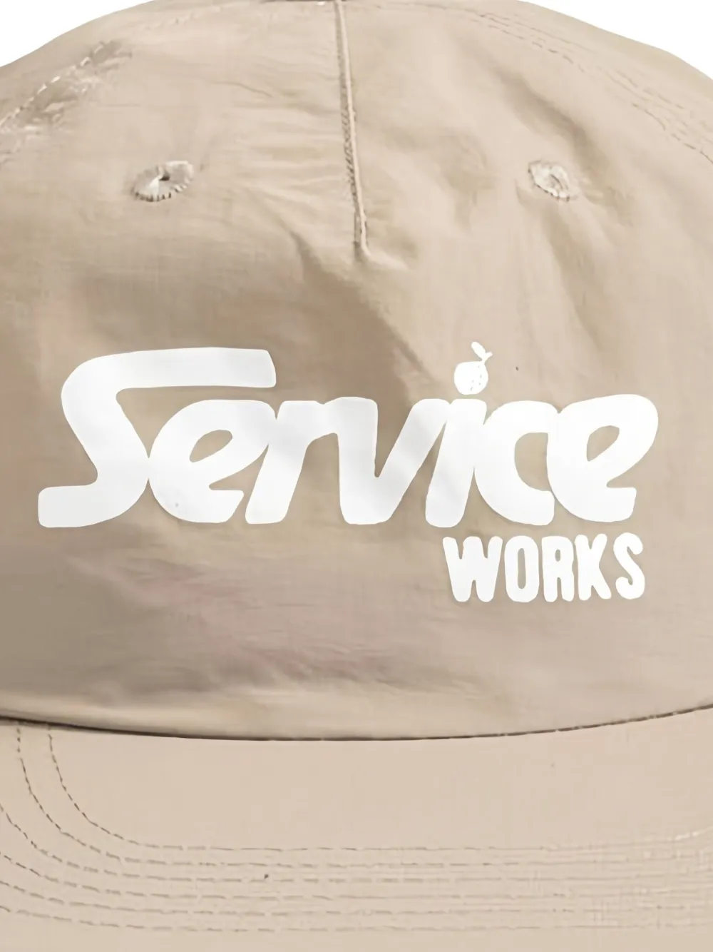 Service Works logo-print cap - Beige