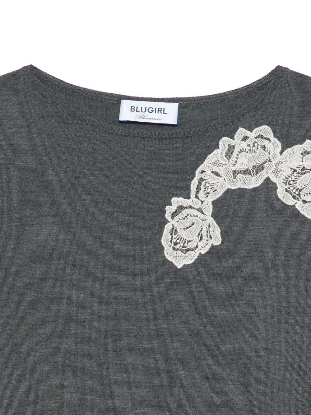 Blugirl Relaxed-fit Anthracite Sweater In Gray