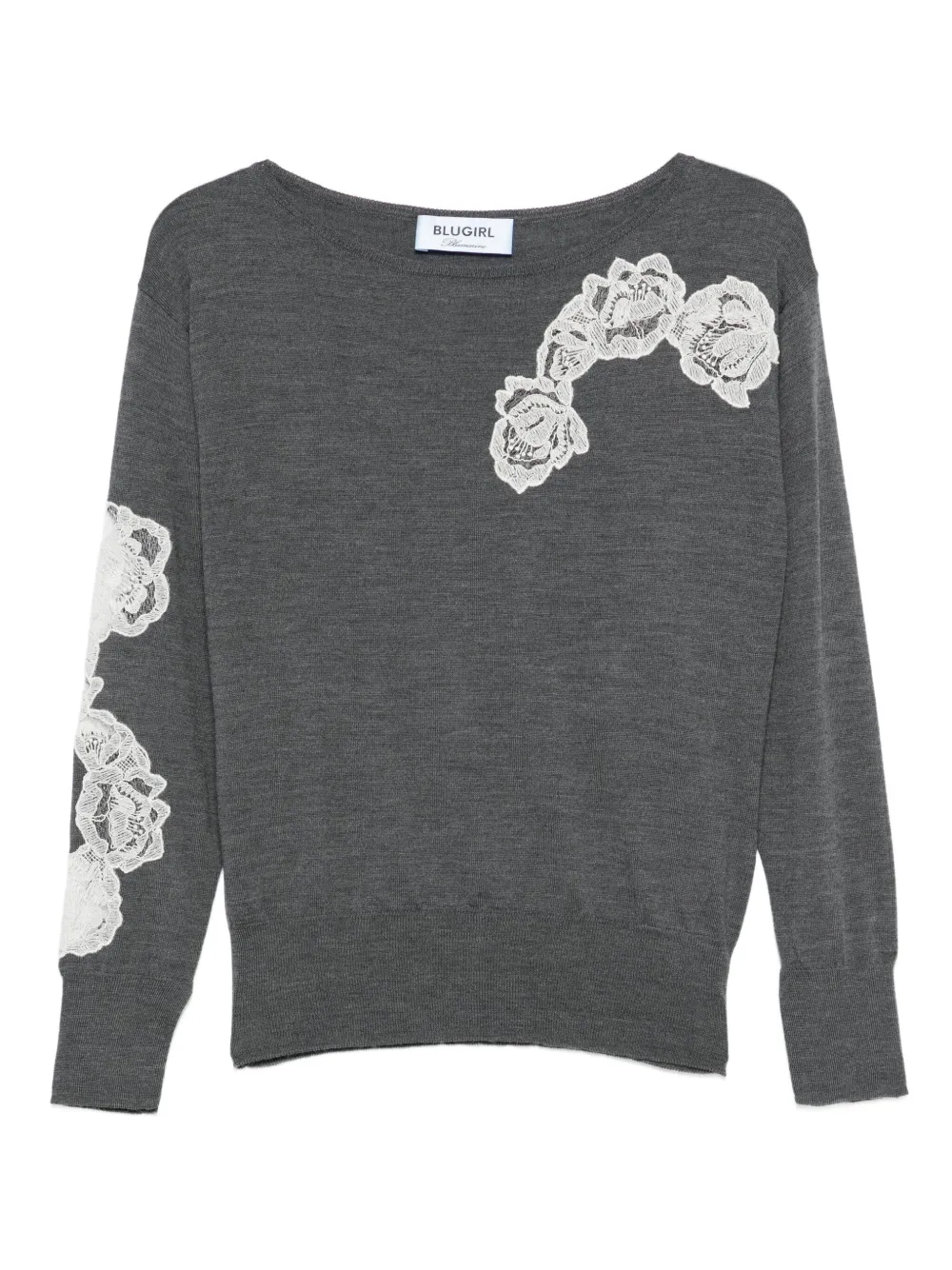 Blugirl Relaxed-fit Anthracite Sweater In Gray