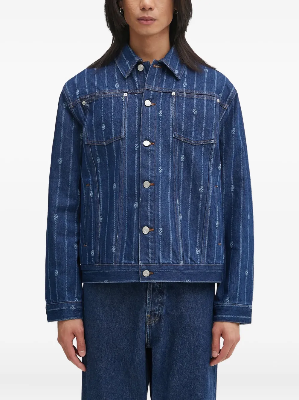 Drôle De Monsieur Denim jack Blauw